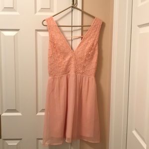 Marineblu lace light pink dress